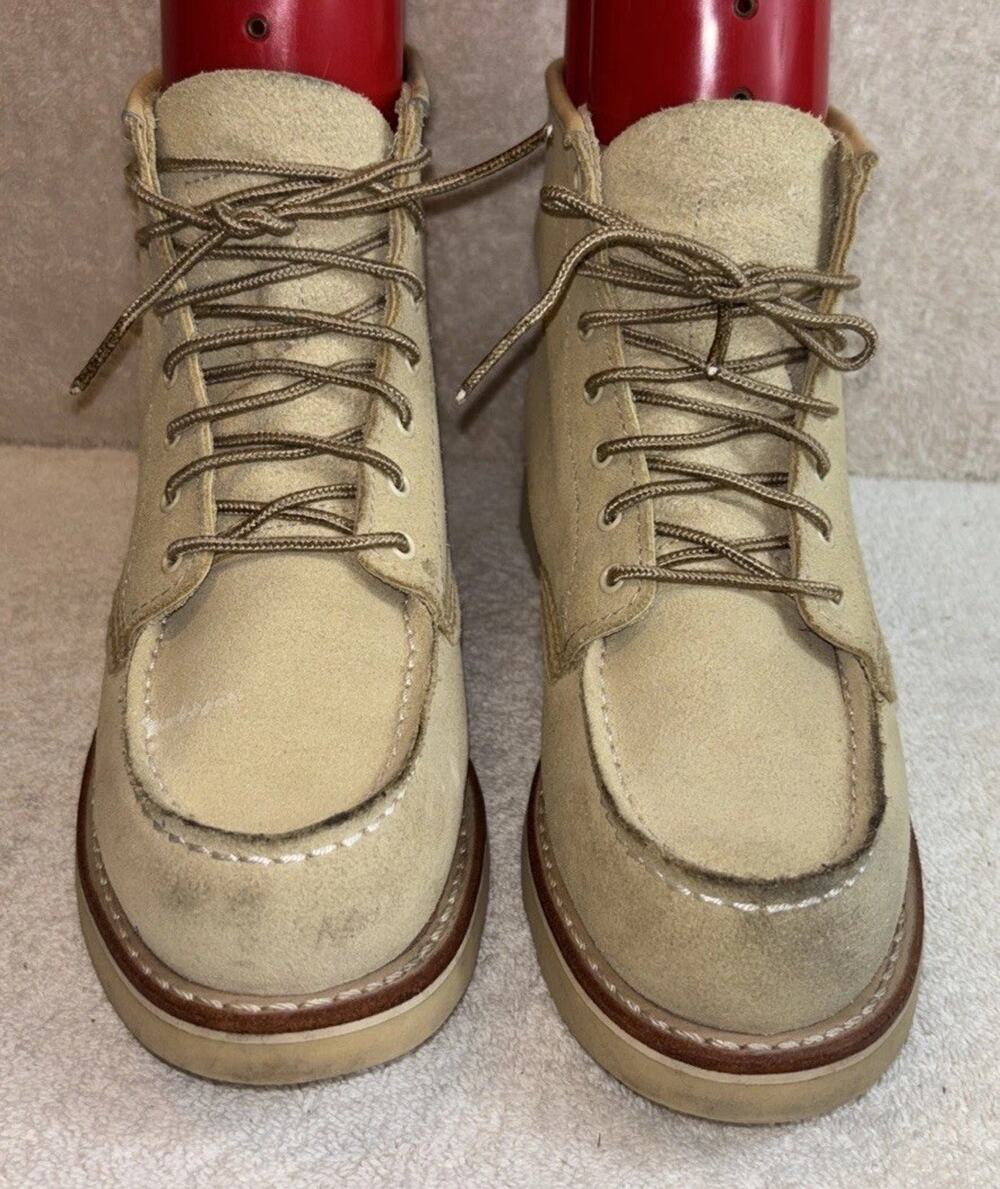 RED WING Heritage 6" Classic Moc Boots 3328 Cream Abilene Sz Women’s 8.5 B